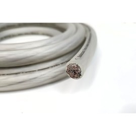 KnuKonceptz Kolossus Flex Kable OFC 0 Gauge Power Wire Copper Cable (Silver, 5 Feet)