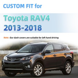 SKYLOTEC Dash Cover Mat Custom Fit for Toyota RAV4 2013-2015 2016 2017 2018 Dashboard Mats Dash Carpet Protector