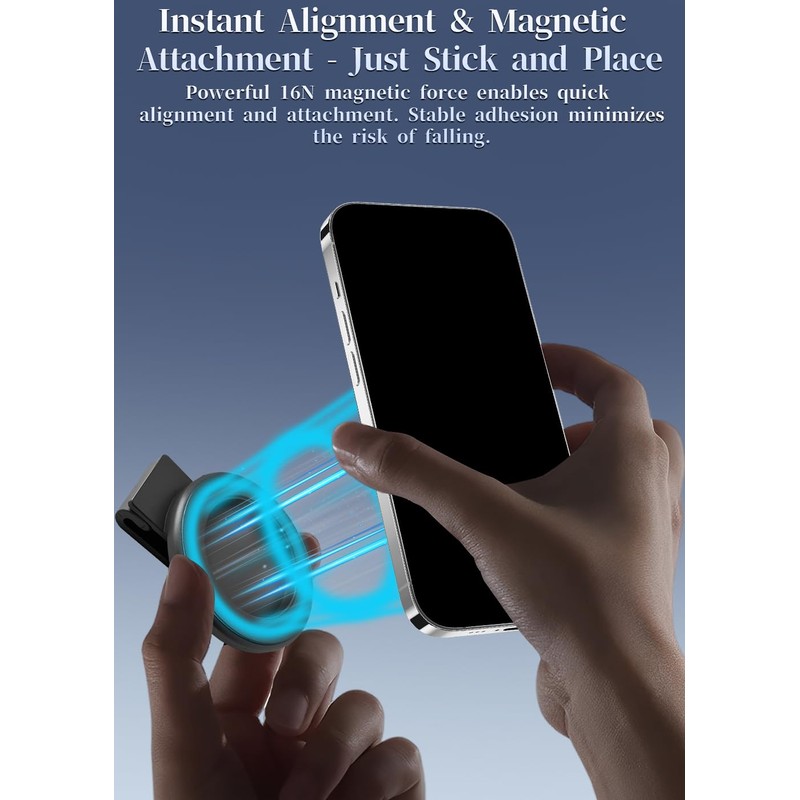 Magnetic Belt Clip Phone Holder with Anti Theft Phone Chain,