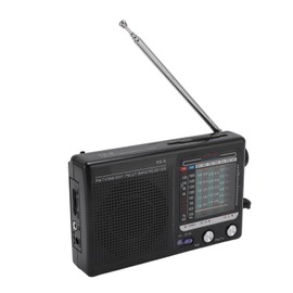 Portable Multi Band Radio, Compact Portable Elderly Emergency Radio with Chip, Excellent Reception, Suitable for Elderly and Outdoor, for Fishing, Camping, and More