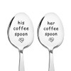His and Her Coffee Spoons Gifts for Boyfriend Valentines Day