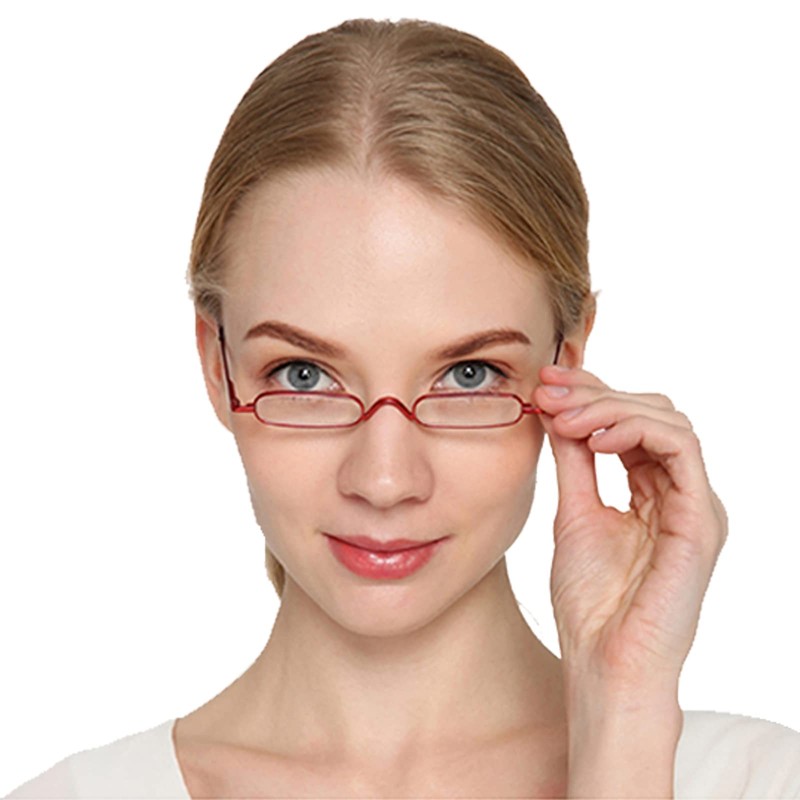 Hubeye 3 Pairs Mini Reading Glasses Compact Spring Hinged Slim