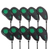 Leather Golf Club Iron Head Covers | 10 Piece Set