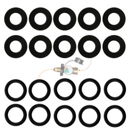 10Pcs Propane Tank Gasket & 10Pcs Soft Rubber O-Rings for All Soft Nose POL Fittings, Hose Seal Rings Gasket - Gas Leakage Prevent, Fit for Propane Gas Adapters, Valves, Regulators, Connectors etc