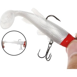 1Pc Fishing Lures, Soft Silicone Bionic Fishing Lures, 3.34'' Fishings Lure for Bass, Soft Swimbaits for Bass, Fishings Bait for Saltwater and Freshwater,Fishings Soft Plastic Lure,Fishing