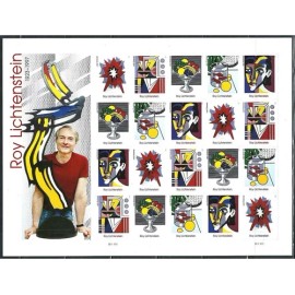 US SCOTT 5788 - 5792 SHEET OF 20 ROY LICHTENSTEIN FOREVER STAMPS MNH