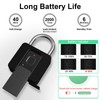 Fingerprint Lock, Eseesmart Fingerprint Padlock with Key Bluetooth APP, Waterproof