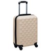 LJLB Elegant Gold Hardcase Trolley for Stress-Free Travels, Lightweight and
