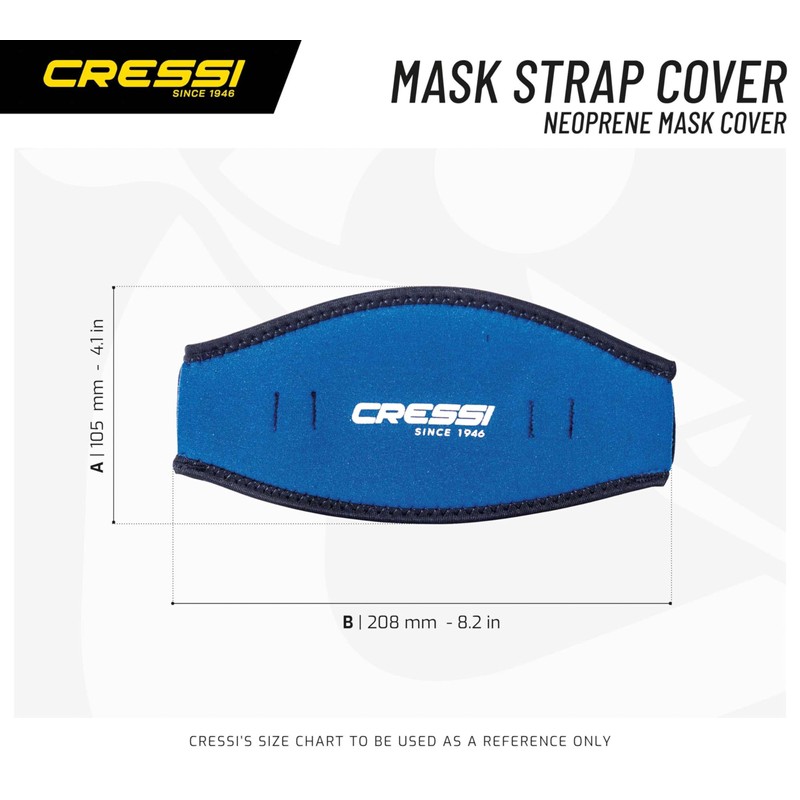 Cressi Simply Neo Mask Strap Cover_Pink/White - Neoprene Strap Cover