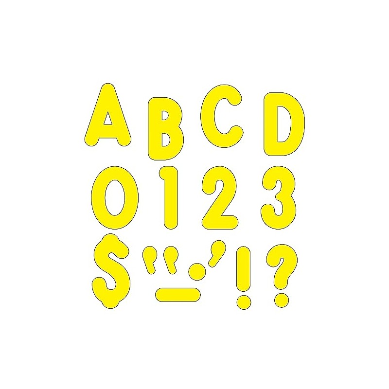 TREND enterprises, Inc. T-79414 Yellow 7" Billboard Uppercase Ready Letters