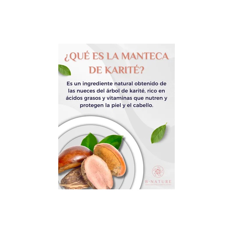 Manteca De Karité 250 Gramos Orgánica Pura Y Natural Bnature