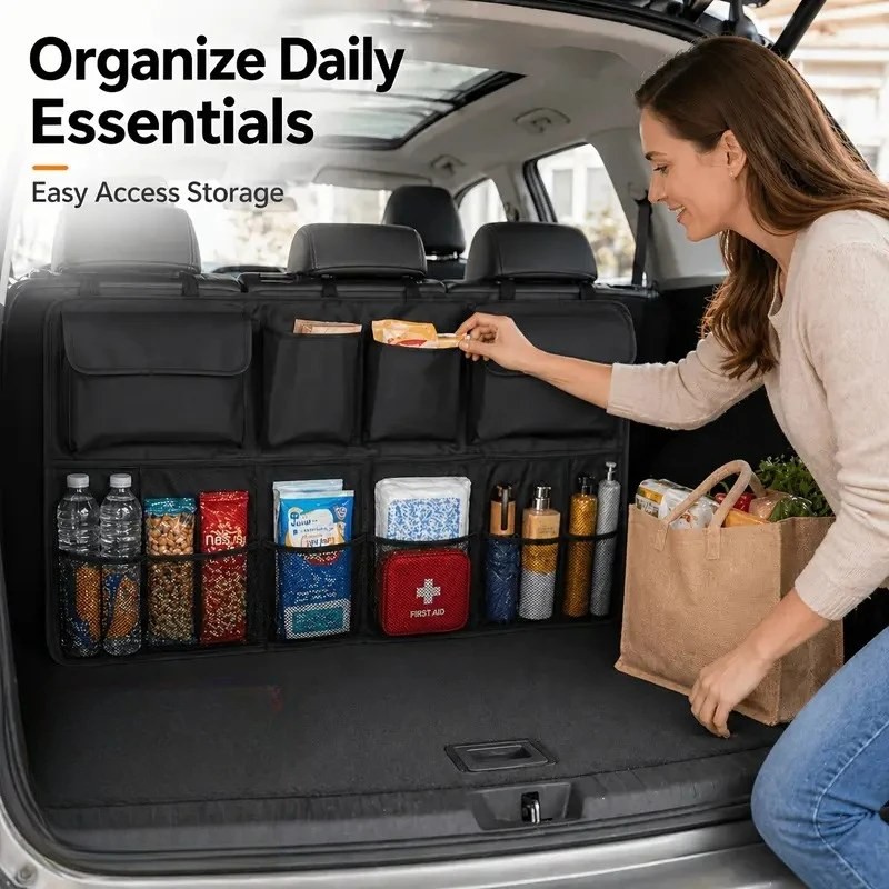 OrganiMax Car Back Seat Organizer Storage