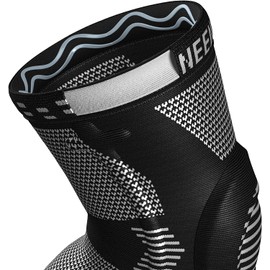 NEENCA Hinged Knee Brace, Knee Support with Side Stabilizers of Locking Wheels for Men & Women, Knee Pads for (Black, XL)