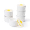 REANRO 10 oz Ramekins with Lid Set of 6, Porcelain