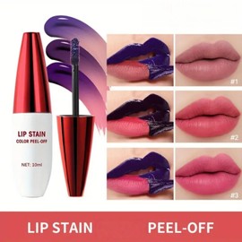 Peel Off Lip Liner Stain，Long Lasting Matte Lip Tatto，Lipstain Infused with Hyaluronic Acid Vitamin E，Highly Pigmented Peel Off Lip Liner Tatto，Waterproof Nude Lip Tint，for All Skin Types