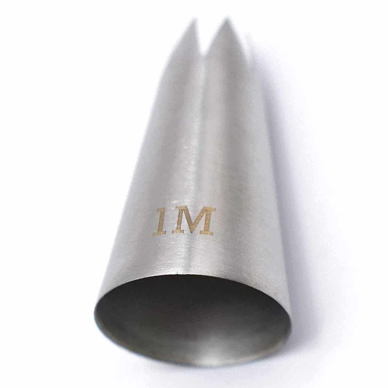 2 pcs 1M Nozzle Open Star Piping Tip, Large Seamless
