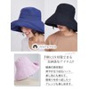 [スリーピングシープ] 自分サイズに調整出来る ストレスフリー 麻 綿 ハット 大きい 折りたたみ 日焼け つば広