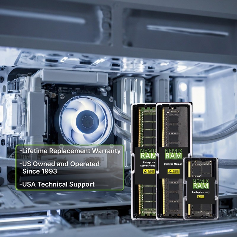 NEMIX RAM 8GB (1X8GB) DDR4 2400MHZ PC4-19200 2Rx8 1.2V 260-PIN