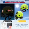Construction Hard Hat with Visor and Hearing Protection-Green Safety Hardhat