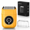 Electric Foil Shaver for Men Face Grooming Razor Beard Trimmer(Yellow)