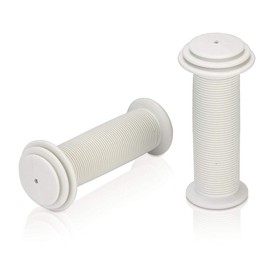 XLC Children's Bicycle Handlebar Grips, white, 100mm