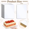 DGB DGB 12 Pcs 14x10 Cakes Boards Rectangle White, Quarter