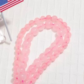 Jewelry Making DIY Pink Rose Quartz 6mm Loose Beads