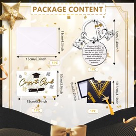 Antsparty Graduation Keyring 2025 Graduation Gifts for Her Him, Graduation Inspirational Keyring & Creative Box & Graduation Postcard, Graduation Presents for Children Daughter Son