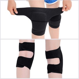Kids Adjustable Anti-Slip Knee Pads Thick Sponge Padded Shockproof Protective Knee Pads Sports Protective Knee Pads for Football Volleyball Cycling Tennis Dance Roller Skating