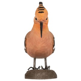WILDLIFEGARDEN Wildlife Garden WG4472 DecoBird Hoopoe, Hand Carved Decorative Wooden Bird, Large European Birds