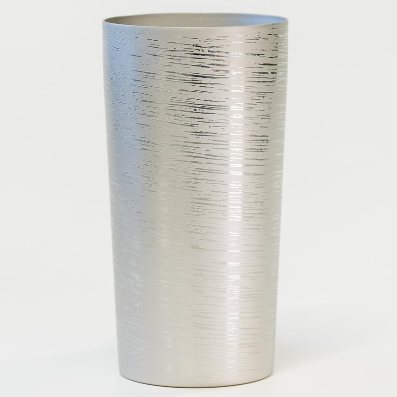 HORIE Titanium Double Wall Tumbler, White Birch Premium Silver