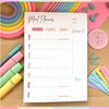 Weekly Meal Planner Notepad, Food Diary, Meal Diet Desk Pad