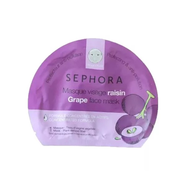 Sephora Mascarilla Facial De Uva,efecto Segunda Piel,sephora Limpiez