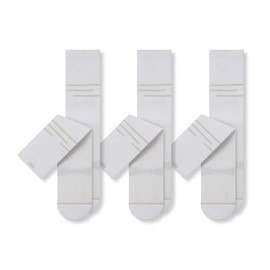 Pair of Thieves Men's Performance Athletic Cotton Crew Socks, 3-Pack Basketball Cushioned Socks - Lt. Grey, One Size