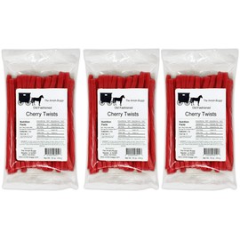 Amish Licorice Twists - Three 16 Oz Pkgs (Cherry)