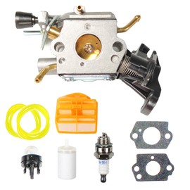 Carburetor Kit Compatible with Husqvarna 445 445E 445II 450 450E 450II Chainsaw Replace# 506450401, Fit for Jonsered CS2245 CS2250 S II, and Carb Compatible with ZAMA C1M-EL37B