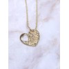 Hawaiian Scroll Open Heart Necklace