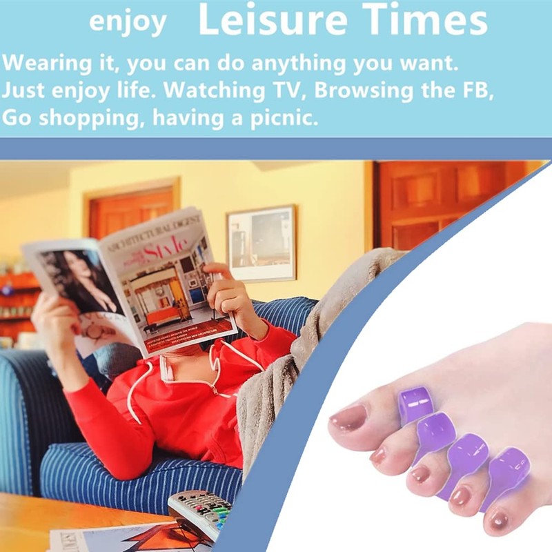 ZaxSota Pedicure Toe Separators for Separating Toenails or Nails Soft
