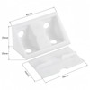 Boxonly Shelf Cabinet Door 90 Degree Plastic Corner Braces 2