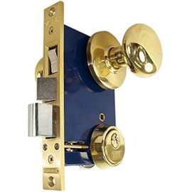 Marks 22AC LHR Double Cylinder Iron Gate Ornamental Mortise Lock Set with 2-1/2" Backset