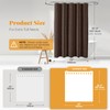BTTN Extra Long Shower Curtain, 72x96 Inch Boho Rustic Striped