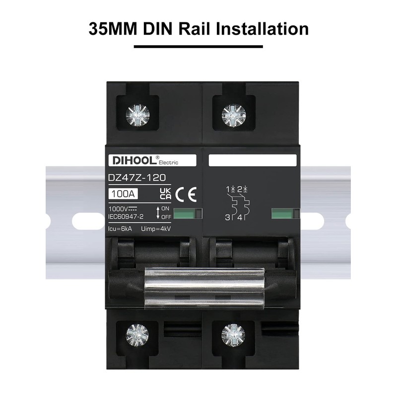 DC Isolator Switch 1000VDC Solar PV Circuit Breaker Photovoltaic Circuit