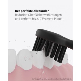 Zahnheld Zahnheld® Bürstenkopf Basic Medium | Ersatzbürsten | Mittelharte Wechselköpfe Für Gero Schallzahnbürste | Effektive Reinigung | In Papierverpackung