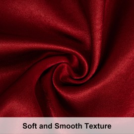 NTBAY 2 Pack Satin King Pillowcases for Hair and Skin, Luxurious and Silky Pillow Cases with Envelope Closure, 20x36 Inches, Wine Red