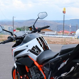 labelbike - Sticker Kit 3D Resin Tank Protector for Motorcycles Compatible with KTM 890 Duke R