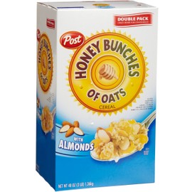 Post Honey Bunches of Oats with Almonds Cereal, 48-Ounce Boxes (Pack of 4)