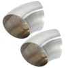 X AUTOHAUX 2pcs 45 Degree Stainless Steel Bend Exhaust Elbow