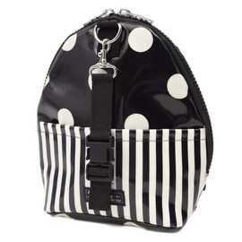 COLORFUL CANDY STYLE B2206300 Mag Pouch, Thick, Switchable, Milk Bottle Pouch, For Going, Made in Japan, Polka Dot Large (twill/black)