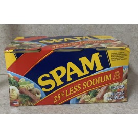 Hormel 3 Hormel Spam 25% Less Reduced Sodium Ham 12 Oz Each Can Total 3