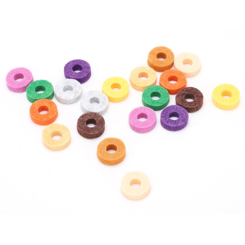 20Pcs Drum Cymbal Felt Multicolour Pad Instrument Accessory Replacement Part
